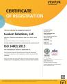 Luxium Solutions ISO 14001 CERT-0107792 (11-15-23) Hiram & Newbury